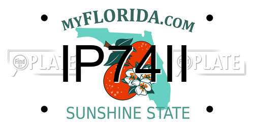 IP74II Florida License Plate