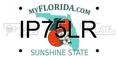 IP75LR Florida License Plate