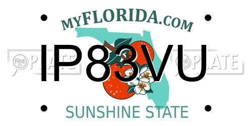 IP83VU Florida License Plate