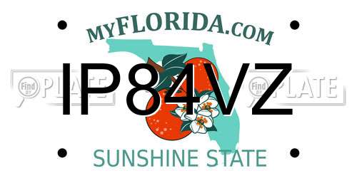 IP84VZ Florida License Plate