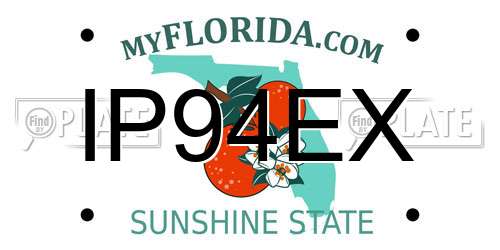 IP94EX Florida License Plate