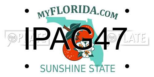 IPAG47 Florida License Plate