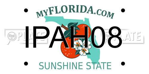 IPAH08 Florida License Plate