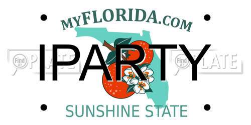 IPARTY Florida License Plate
