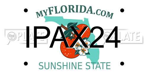 IPAX24 Florida License Plate