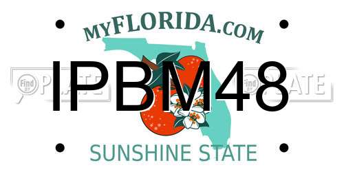 IPBM48 Florida License Plate
