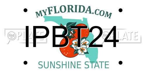 IPBT24 Florida License Plate