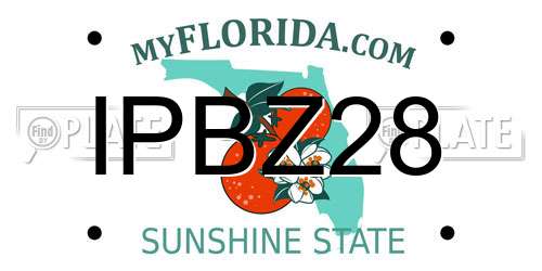 IPBZ28 Florida License Plate
