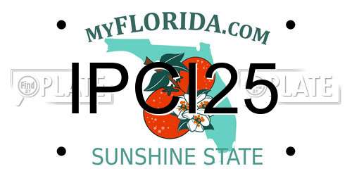 IPCI25 Florida License Plate