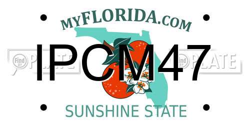 IPCM47 Florida License Plate