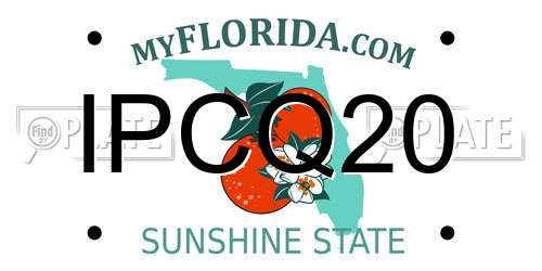 IPCQ20 Florida License Plate