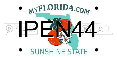 IPEN44 Florida License Plate