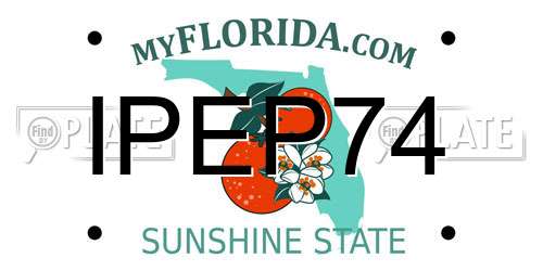 IPEP74 Florida License Plate