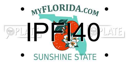 IPFI40 Florida License Plate