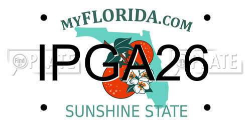 IPGA26 Florida License Plate