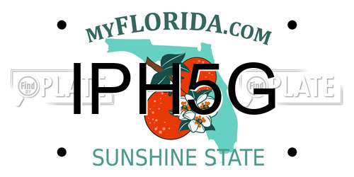 IPH5G Florida License Plate