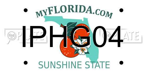 IPHG04 Florida License Plate