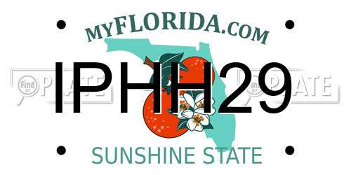 IPHH29 Florida License Plate