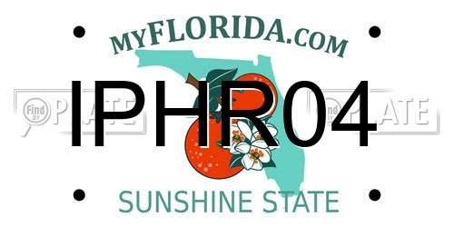 IPHR04 Florida License Plate