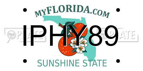 IPHY89 Florida License Plate