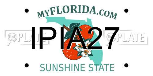 IPIA27 Florida License Plate
