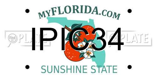 IPIC34 Florida License Plate