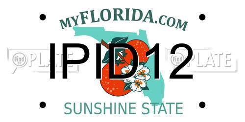 IPID12 Florida License Plate