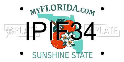 IPIF34 Florida License Plate