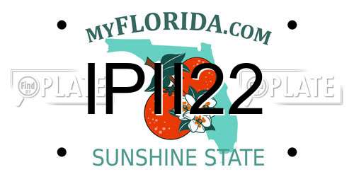 IPII22 Florida License Plate