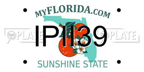 IPII39 Florida License Plate