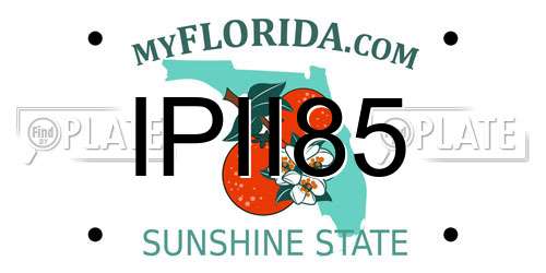 IPII85 Florida License Plate