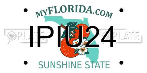 IPIU24 Florida License Plate