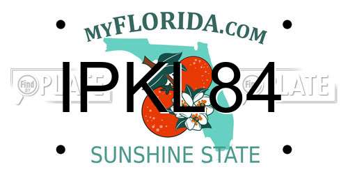 IPKL84 Florida License Plate