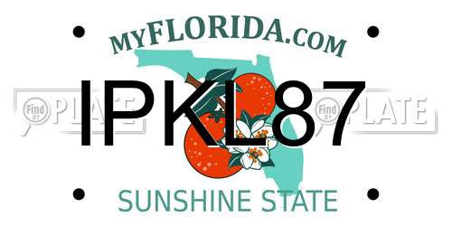IPKL87 Florida License Plate