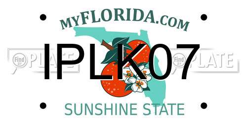 IPLK07 Florida License Plate