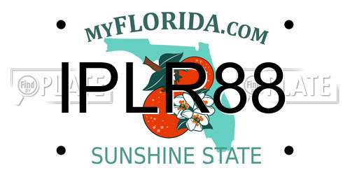 IPLR88 Florida License Plate