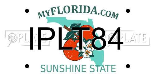 IPLT84 Florida License Plate