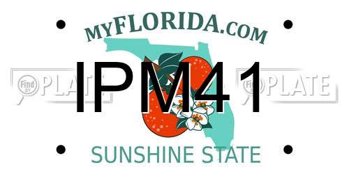 IPM41 Florida License Plate