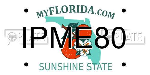 IPME80 Florida License Plate