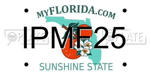 IPMF25 Florida License Plate
