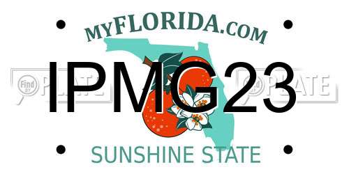 IPMG23 Florida License Plate