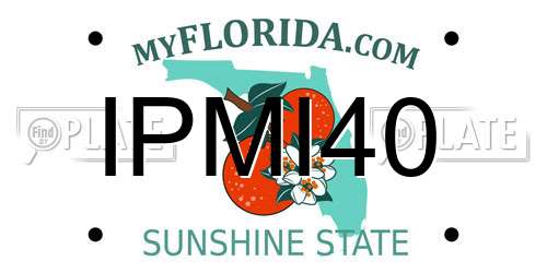 IPMI40 Florida License Plate