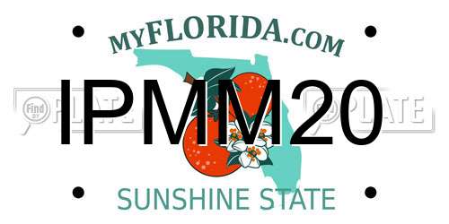 IPMM20 Florida License Plate