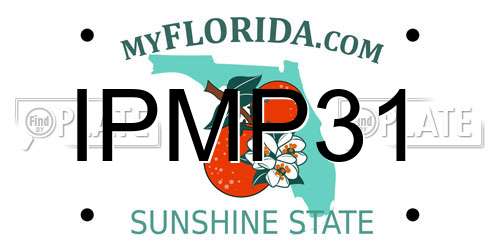 IPMP31 Florida License Plate