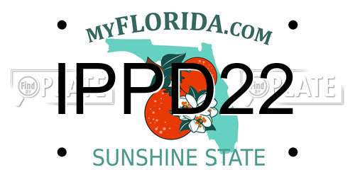 IPPD22 Florida License Plate