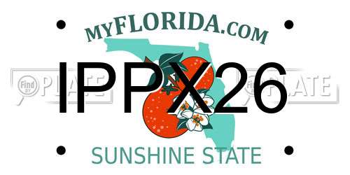 IPPX26 Florida License Plate