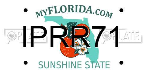 IPRR71 Florida License Plate