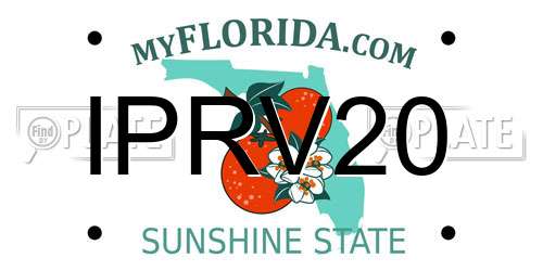IPRV20 Florida License Plate