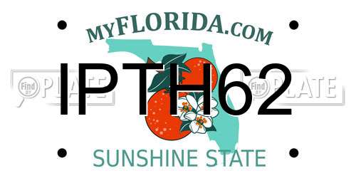 IPTH62 Florida License Plate