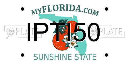 IPTI50 Florida License Plate